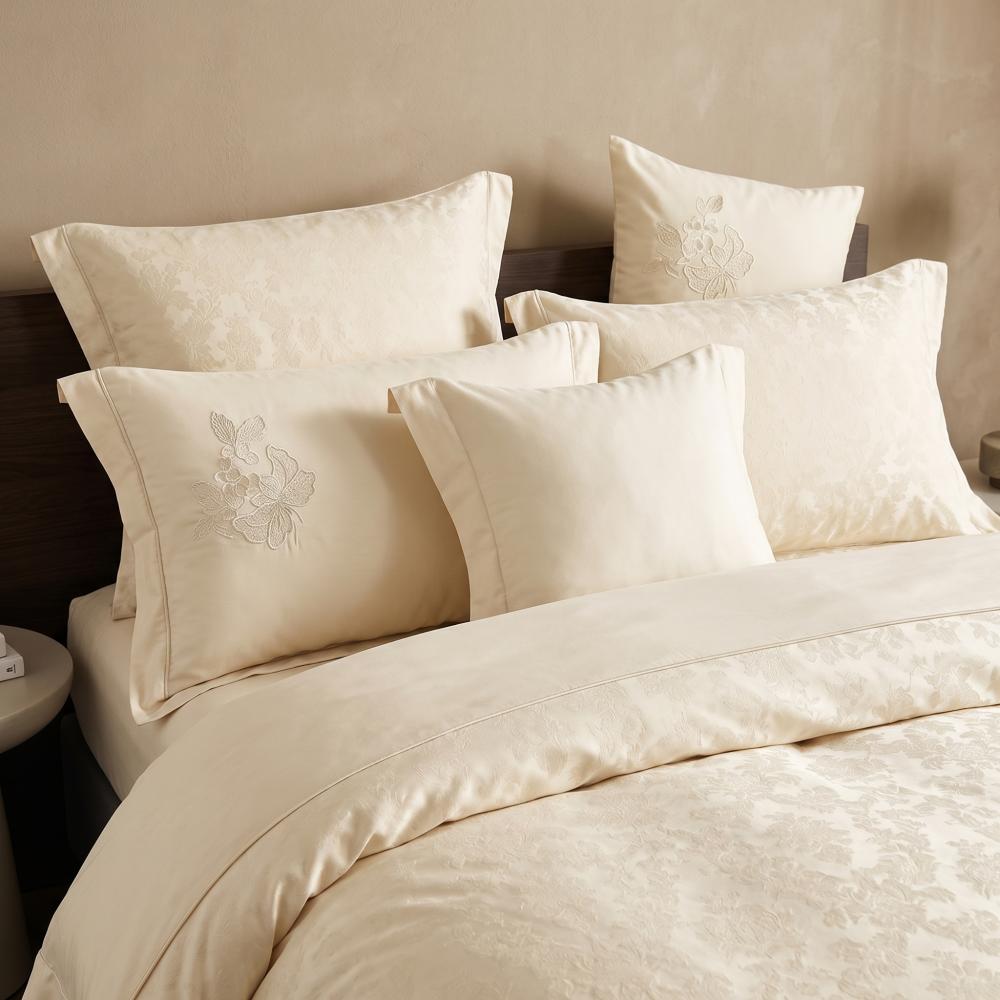 Azzah Summer Double Cotton Bedspread Cream 300 Thread Count – 7 Pieces