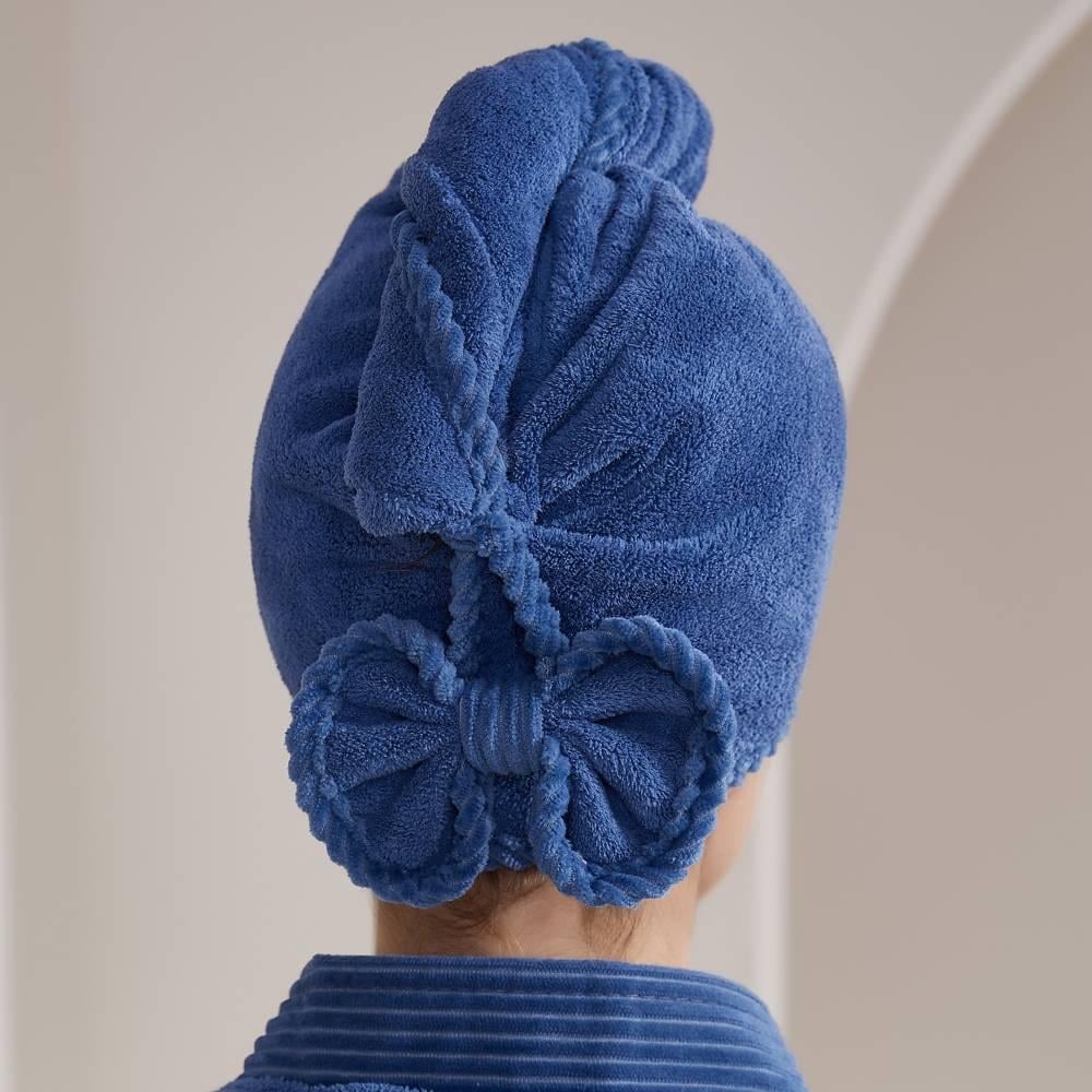 غطاء شعر ريفي أزرق