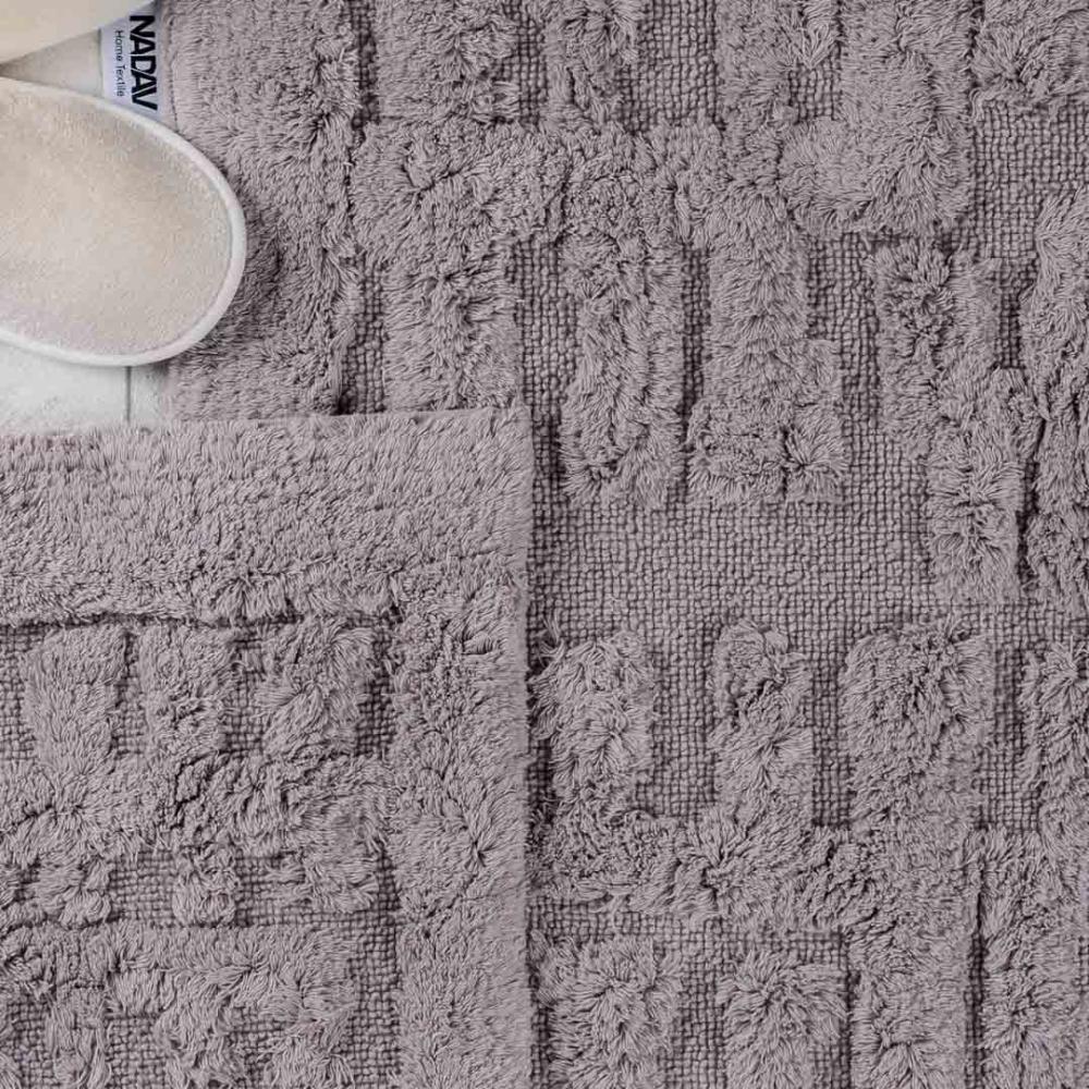 طقم دعاسة أرضية بابيون تركي فرو   رصاصي فاتح عدد القطع 2