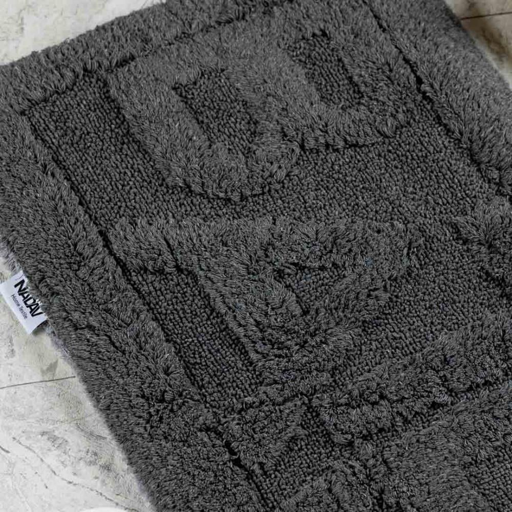 دعاسة أرضية باث تركي فرو أسود مقاس 50 × 80 سم