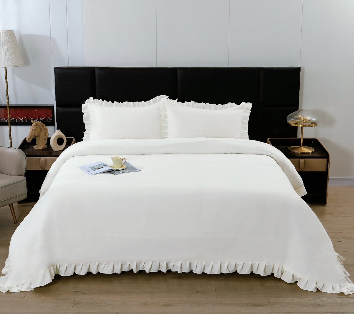 Charm double duvet without filling cream 6Pcs