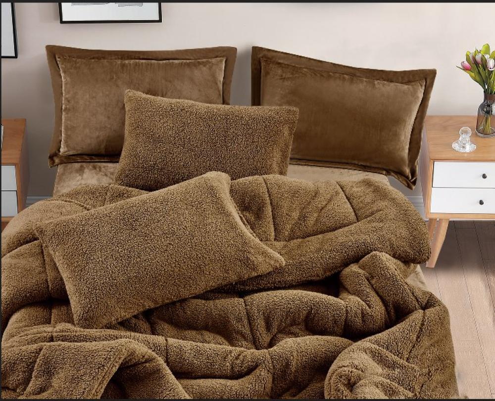 مفرش رهام شتوي فرو بني