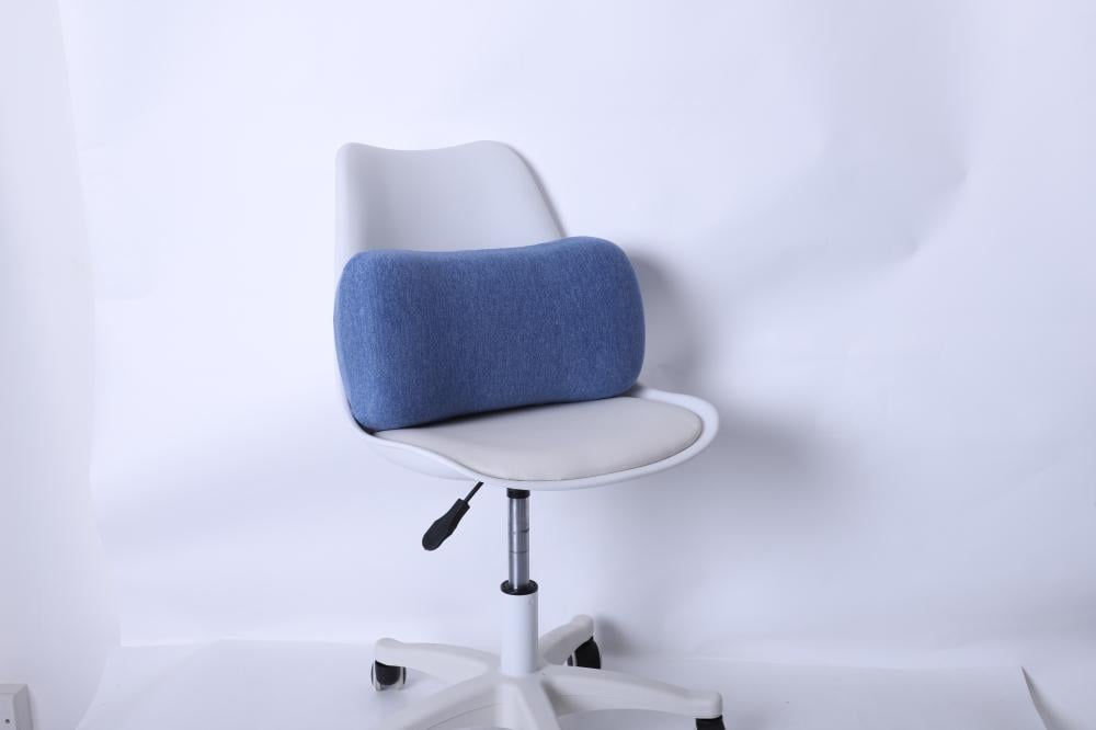 وسادة ظهر نداف من الفوم المرن لون أزرق