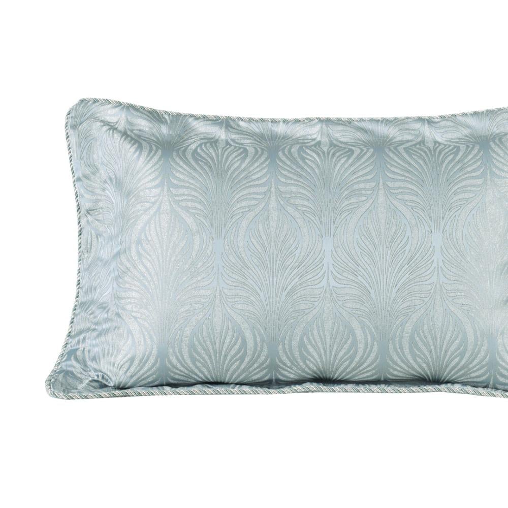 مفرش روما الفاخر مزدوج قطن جاكارد  مطرز تركواز  عدد القطع 10