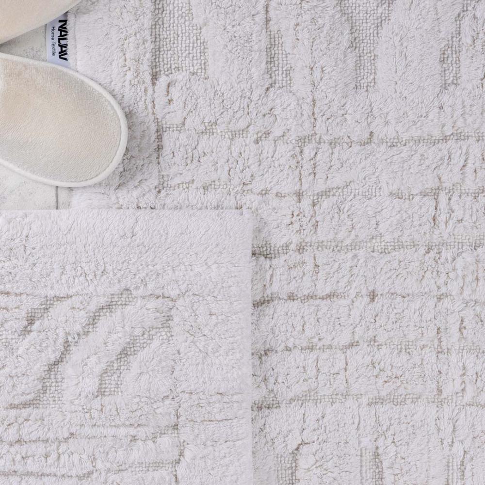 طقم دعاسة أرضية هيرينج بون تركي فرو  كريمي عدد القطع 2