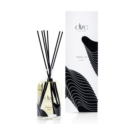 فواحة عطر دايز بالأعواد في حامل زجاجي برائحة الفان...
