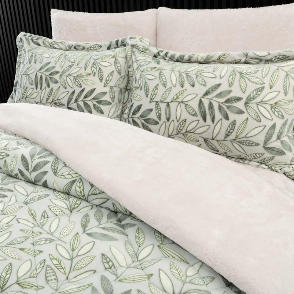 مفرش منال شتوي مزدوج فرو تيفاني برسومات الزهور عدد القطع 6