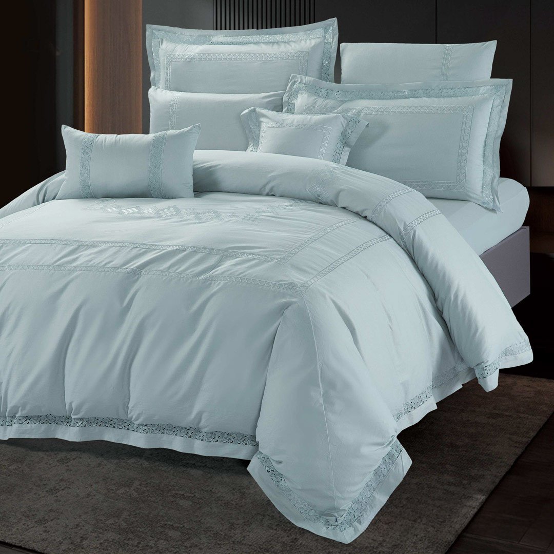 Marbella summer double bedding embroidered tiffany, 10Pcs