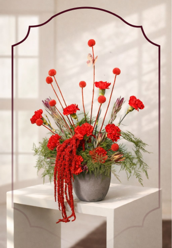 الورد والباقات