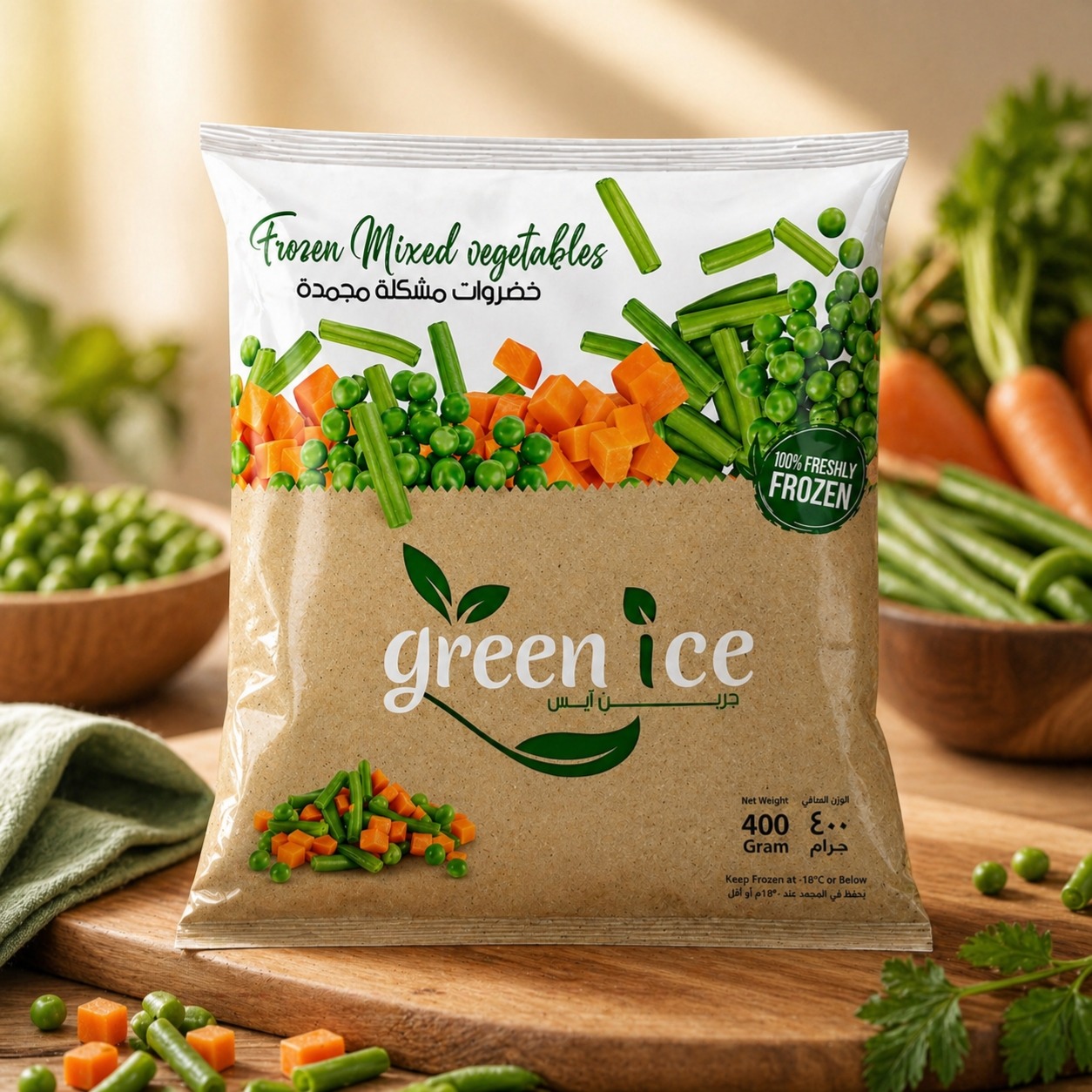 خضروات مشكلة مجمدة – Green Ice | خليط خضار جاهز للطهي