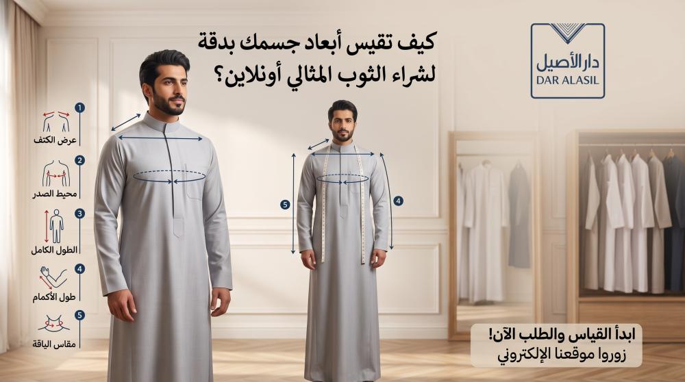 طريقة قياس الثوب
