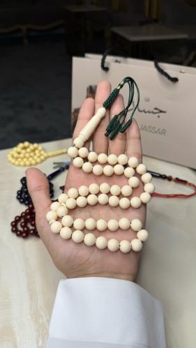 سبحة بكلايت شكه اخضر لون بيج