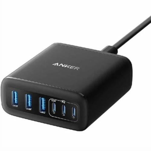 منصة شحن بقوة 112W ثلاث منافذ USB وثلاث منافذ تايب...