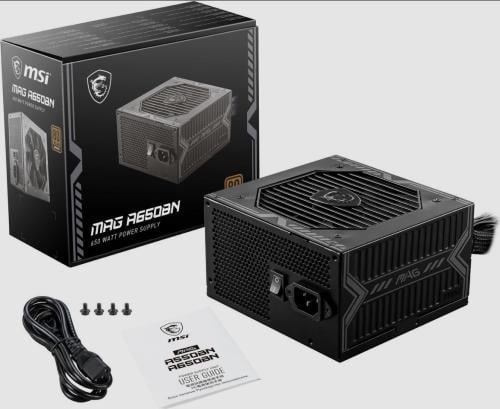 MSI MAG A650BN 650W ATX 80 PLUS BRONZE Certified A...