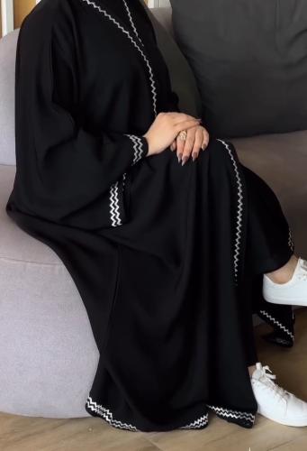 عباية اشجان قماش فيراري نص كلوش