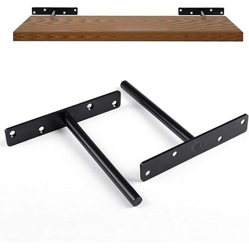 حامل رف جداري مخفي – حديد – أسود