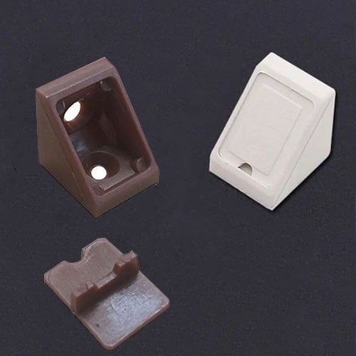 دعامة زاوية بلاستيكية للتثبيت مع غطاء حماية