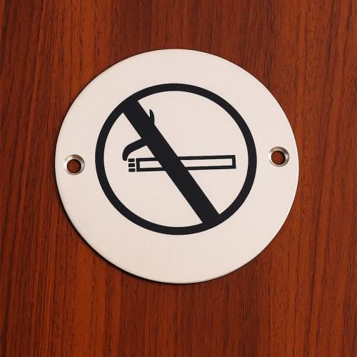 لوحة ممنوع التدخين – ستانلس ستيل