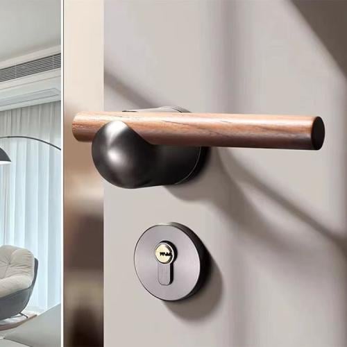 Luxury Wooden Door Handle with Modern Design