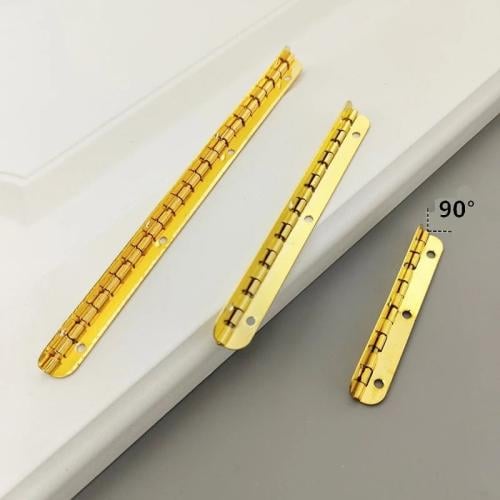 مفصلات بيانو معدنية طويلة 90° – ذهبي
