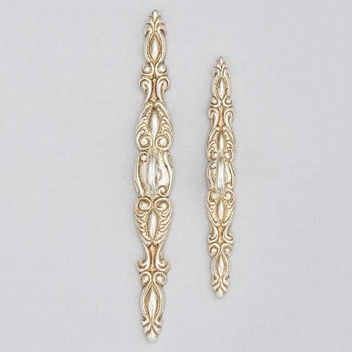 Classic Decorative Handle in Antique Silver