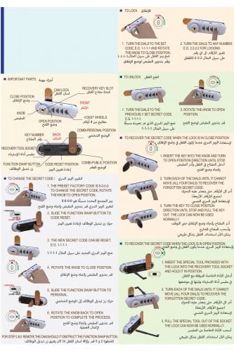 قفل ارقام للخزائن