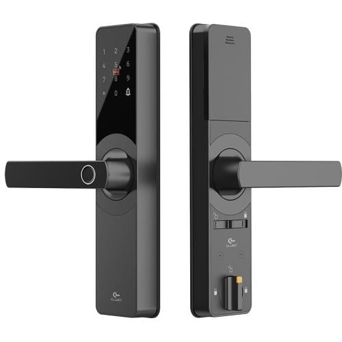 قفل باب ذكي متعدد طرق الفتح بالبصمة وكلمة المرور والتطبيق