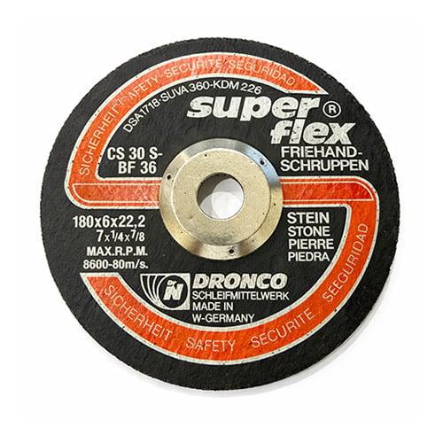 حجر جلخ حجر وبلاط DRONCO Super flex مقاس 7 إنش
