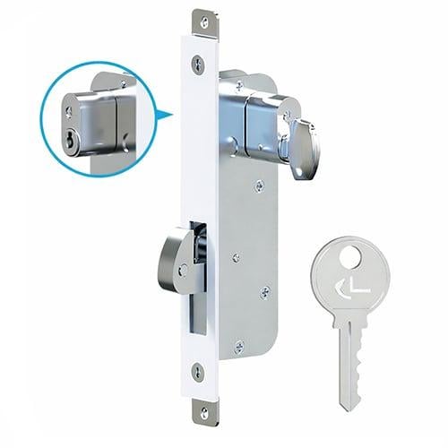 قفل باب سحاب للأبواب الألمنيوم – اتجاه واحد