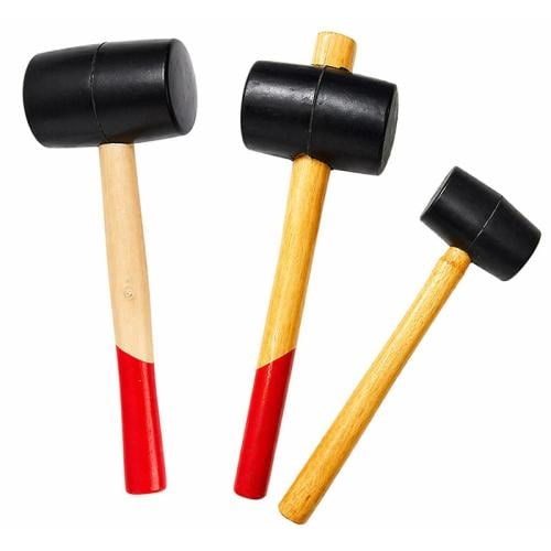 Rubber Mallet with Wooden Handle – Multiple Sizes