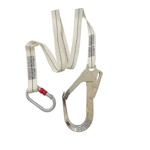 حبل أمان احترافي بطول 1.5 متر مع خطّاف أمان معدني مزدوج
