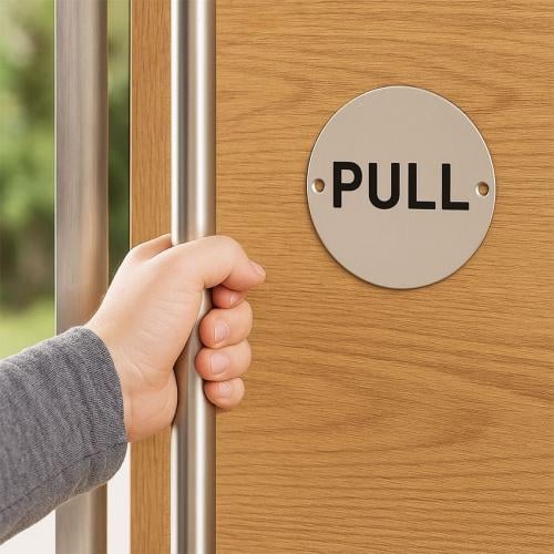 Push / Pull Door Signs – Stainless Steel