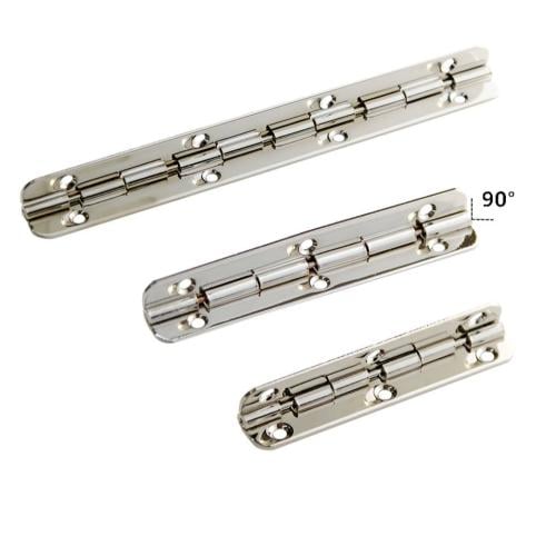 Long Piano Hinges 90° – Silver