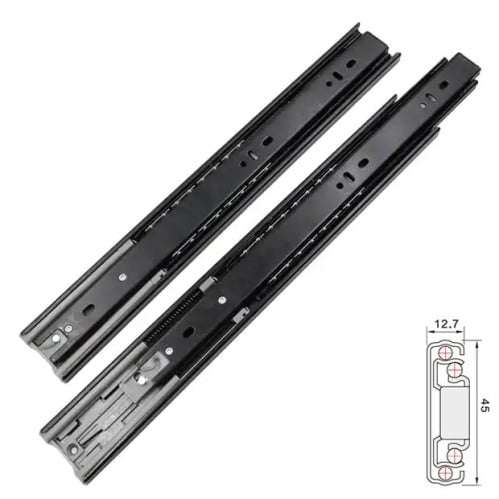 Soft close ball berring slide Black color