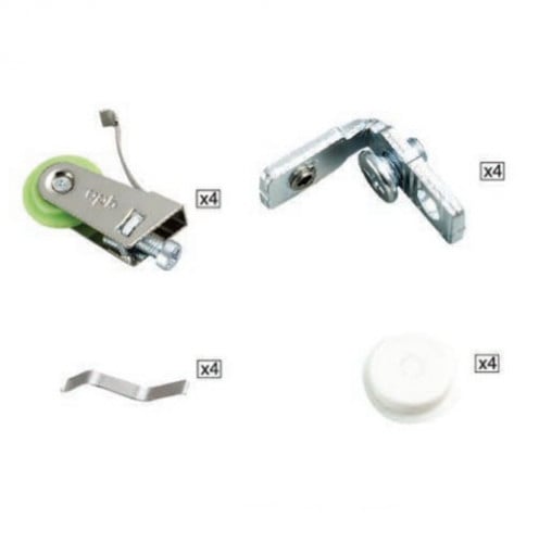 Window and cabinet glass door roller