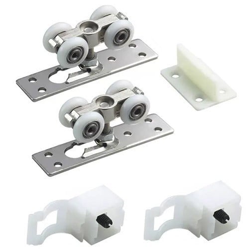 Sliding roller for wooden door