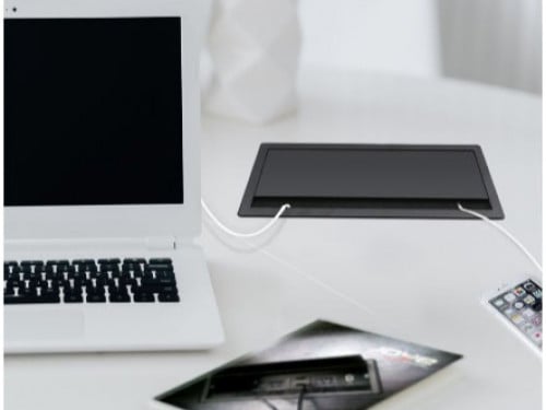 غطاء فتحة اسلاك طاولة الكمبيوتر