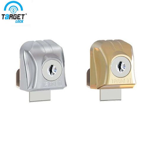 Single glass door cabinet lock