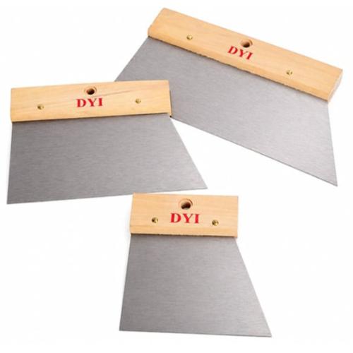DYI Angled Putty Knife with Wooden Handle
