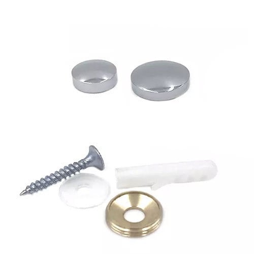 Mirror screw cover chrom color