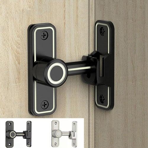 مزلاج أمان للأبواب بزاوية 90 درجة بإضاءة ليلية