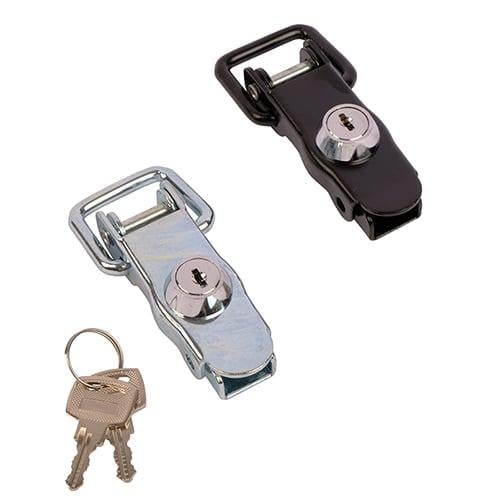 مزلاج مع قفل أمان بمفتاح معدني