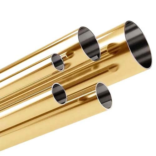 ماصوره دائرية لون ذهبي طول 3 متر