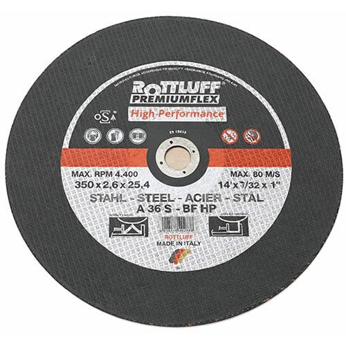 ROTLUFF Premium Flex Steel Cutting Wheel – 14 Inch Size