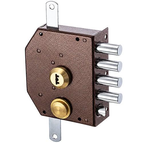 5-Bolt Iron Door Lock with Rods