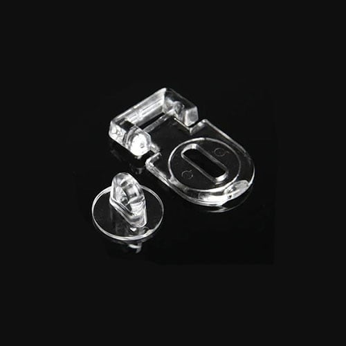 رزة قفل اكرليك شفاف