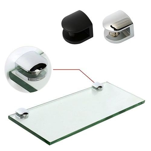 حامل رف زجاجي بشكل نصف دائري