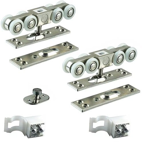 Sliding roller for wooden door