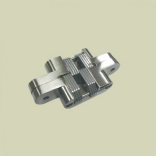 Invisible hinge with spring