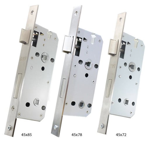 Bathroom door mortise lock